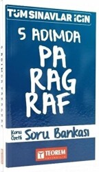 Teorem Yayıncılık Tüm Sınavlar İçin 5 Adımda Paragraf Soru Bankası - Teorem Yayıncılık