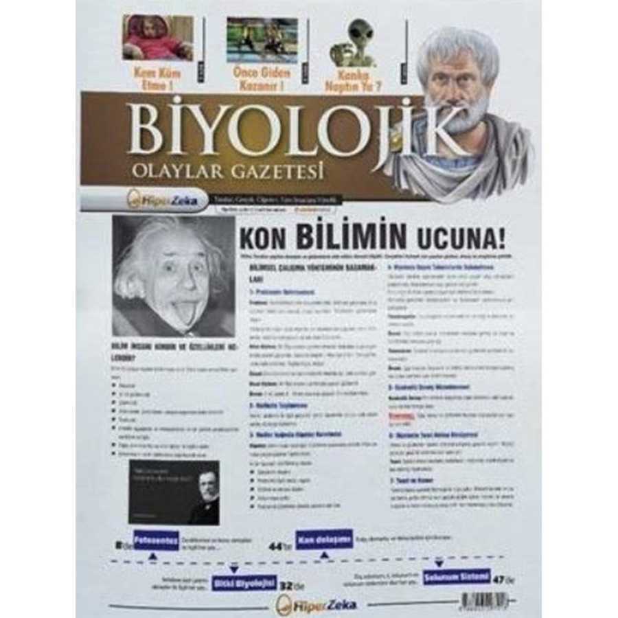 Hiper Zeka Yayınları Tüm Sınavlar İçin Biyolojik Olaylar Biyoloji Gazetesi