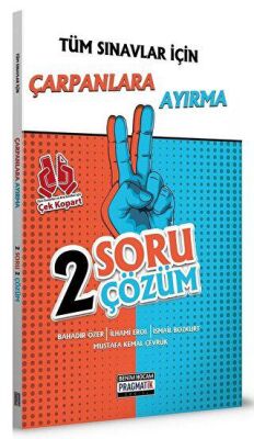 Tüm Sınavlar İçin Çarpanlara Ayırma 2 Soru 2 Çöz Fasikülü Pragmatik Serisi - 1