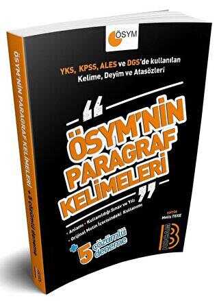 Tüm Sınavlar İçin ÖSYM nin Paragraf Kelimeleri - Benim Hocam Yayınları