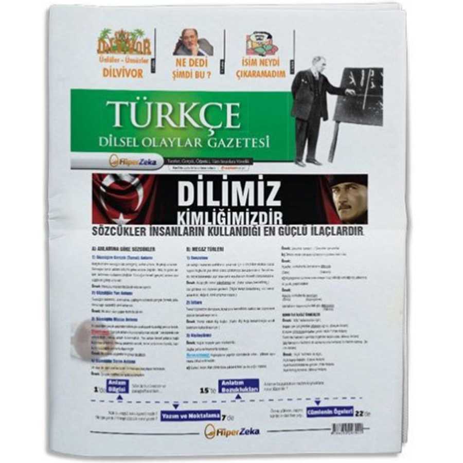 Hiper Zeka Yayınları Tüm Sınavlar İçin Türkçe Dilsel Olaylar Gazetesi