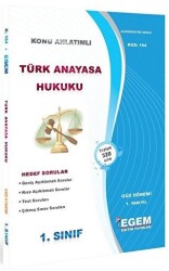 1. Sınıf 1. Yarıyıl Türk Anayasa Hukuku Konu Anlatımlı Soru Bankası - Kod 164 - Egem Eğitim Yayınları