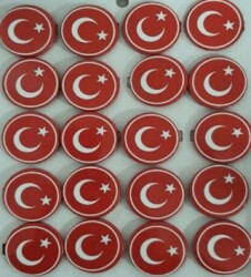 Türk Bayrağı Rozeti - Ottomanga Yayınları