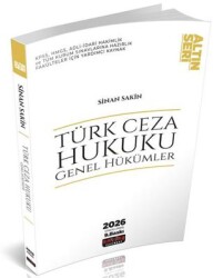 Türk Ceza Hukuku Genel Hükümler Konu Anlatımı - Savaş Yayınevi