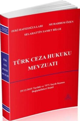 Türk Ceza Hukuku Mevzuatı - 1