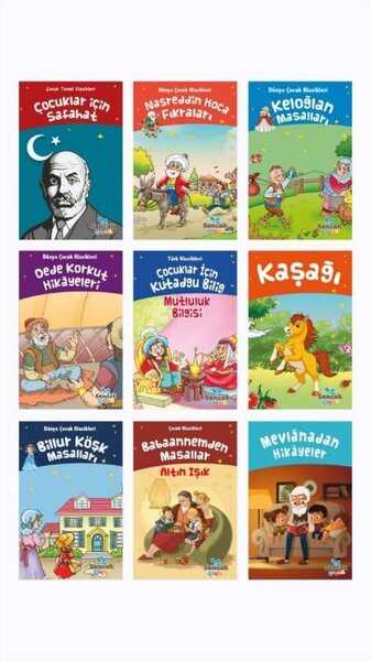 Türk Çocuk Klasikleri Seti 9 Kitap Takım