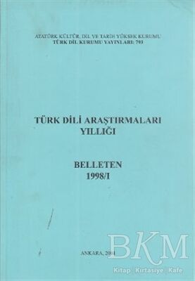 Türk Dili Araştırmaları Yıllığı - Belleten 1998 - 1 - 1