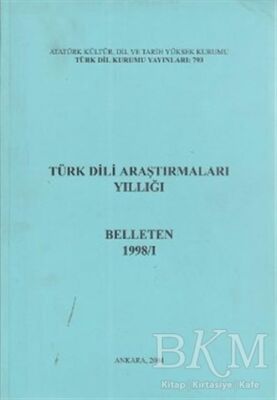 Türk Dili Araştırmaları Yıllığı - Belleten 1998 - 1 - 1