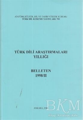 Türk Dili Araştırmaları Yıllığı - Belleten 1998 - 2 - 1