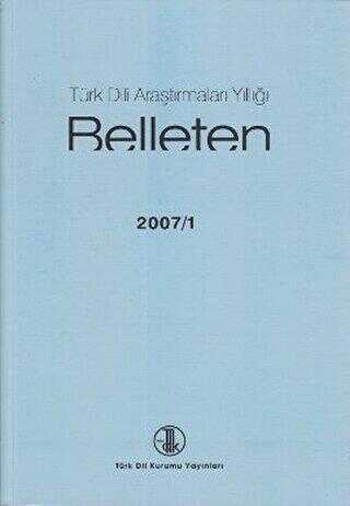 Türk Dili Araştırmaları Yıllığı - Belleten 2007 - 1