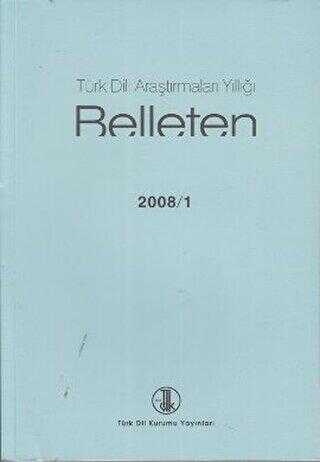 Türk Dili Araştırmaları Yıllığı - Belleten 2008 - 1