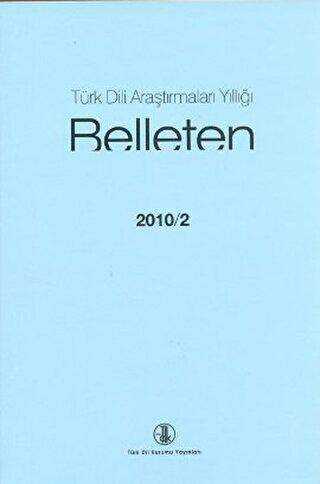 Türk Dili Araştırmaları Yıllığı - Belleten 2010 - 2
