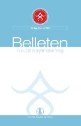 Türk Dili Araştırmaları Yıllığı Belleten 75. Sayı - Haziran 2023 - Türk Dil Kurumu Yayınları