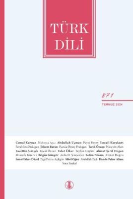 Türk Dili Dergisi Sayı: 871 Temmuz 2024 - 1