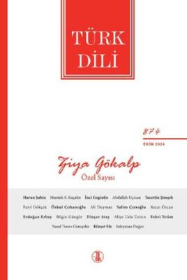 Türk Dili Dergisi Sayı: 874 Ekim 2024 - 1
