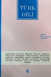 Türk Dili Dergisi Sayı: 877 Ocak 2025 - Türk Dil Kurumu Yayınları