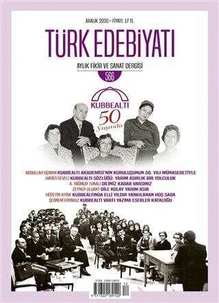 Türk Edebiyatı Dergisi Sayı: 566 Aralık 2020