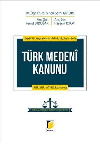 Türk Medeni Kanunu - Adalet Yayınevi