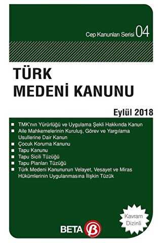 Türk Medeni Kanunu Eylül 2018