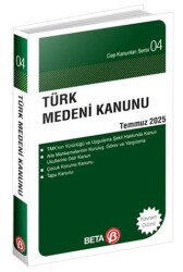 Türk Medeni Kanunu Temmuz 2025 - Beta Yayınevi