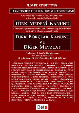 Türk Medeni Kanunu - Türk Borçlar Kanunu ve Diğer Mevzuat