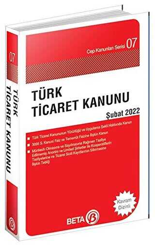 Türk Ticaret Kanunu Cep Serisi Şubat 2022