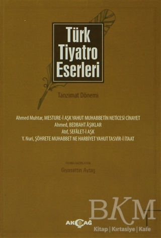 Türk Tiyatro Eserleri 1 Tanzimat Dönemi