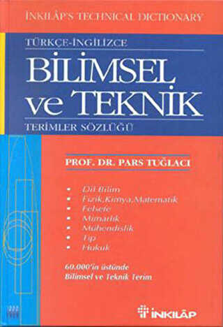 Türkçe - İngilizce Bilimsel ve Teknik Terimler Sözlüğü