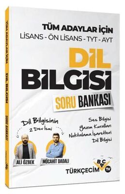 Türkçecim TV Yayınları KPSS TYT AYT Dil Bilgisi Soru Bankası