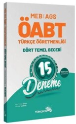 ÖABT MEB-AGS Türkçe Öğretmenliği Dört Temel Beceri 15 Deneme Çözümlü - Türkçecim TV Yayınları