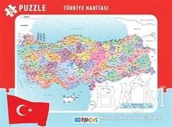 Blue Focus 72 Parça Türkiye Haritası Frame Puzzle - Blue Focus Yayınları