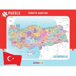 Blue Focus 72 Parça Türkiye Haritası Frame Puzzle - 2