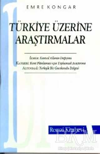 Türkiye Üzerine Araştırmalar - Remzi Kitabevi