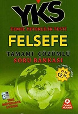 Örnek Akademi YKS-TYT Felsefe Tamamı Çözümlü Soru Bankası - 1