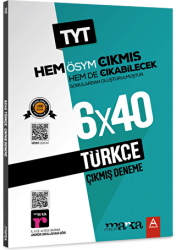 TYT Türkçe ÖSYM Çıkmış ve Çıkabilecek Sorulardan Oluşturulmuş 6 Deneme Sınavı Tamamı Video Çözümlü - Marka Yayınları