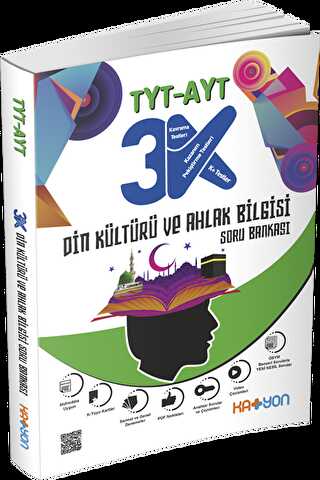 Katyon Yayınları TYT - AYT 3K Din Kültürü ve Ahlak Bilgisi Soru Bankası