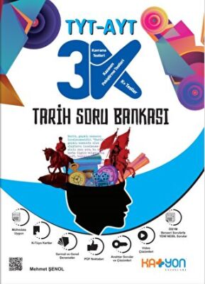 Katyon Yayınları TYT-AYT 3K Tarih Soru Bankası - 1