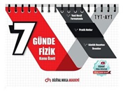 Dijital Hoca TYT-AYT 7 Günde Fizik Konu Özeti Pratik Notlar - Dijital Hoca