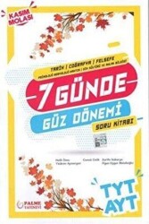 Palme YKS TYT AYT Tarih Coğrafya Felsefe 7 Günde Güz Dönemi Soru Kitabı - Palme Yayınları