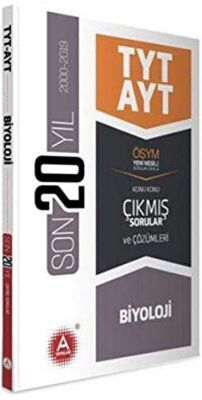 A Yayınları TYT AYT Biyoloji Son 20 Yıl Konu Konu Çıkmış Sorular - 1