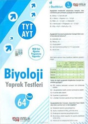 Nitelik Yayınları TYT AYT Biyoloji Yaprak Test - Nitelik Yayınları