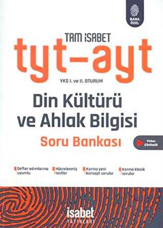 İsabet Yayınları TYT AYT Din Kültürü ve Ahlak Bilgisi Tam İsabet Soru Bankası