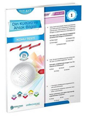 Doğru Orantı Yayınları TYT-AYT Din Kültürü ve Ahlak Bilgisi Konu Testi - 1
