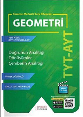 Derece Yayınları - Bayilik TYT AYT Doğrunun Analitiği Dönüşümler Çemberin Analitiği - 1