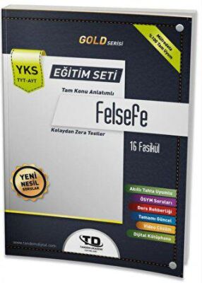 Tandem Yayınları TYT - AYT Gold Serisi Felsefe 16 Fasikül Eğitim Seti - 1