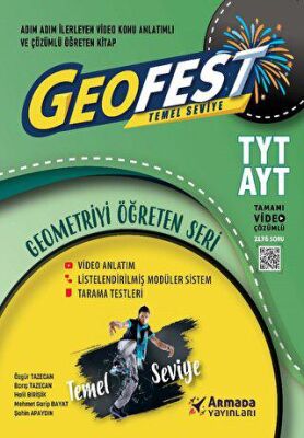 Armada Yayınları TYT AYT Geofest Geometri Temel Seviye Geometriyi Öğreten Seri - 1