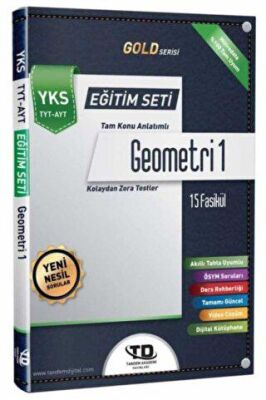 Tandem Yayınları TYT AYT Geometri 1 Konu Anlatımlı Gold Serisi Fasikül Seti - 1