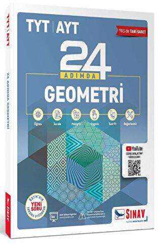 Sınav Yayınları 2022 TYT AYT Geometri 24 Adımda Konu Anlatımlı Soru Bankası