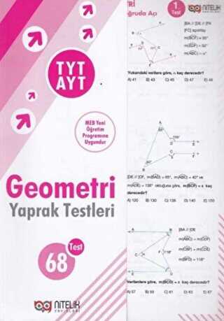 Nitelik Yayınları TYT AYT Geometri 68 Yaprak Test