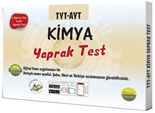 Pano Yayınevi TYT-AYT Kimya Yaprak Testleri Kutulu Dökme Test 5x48 Adet - 1